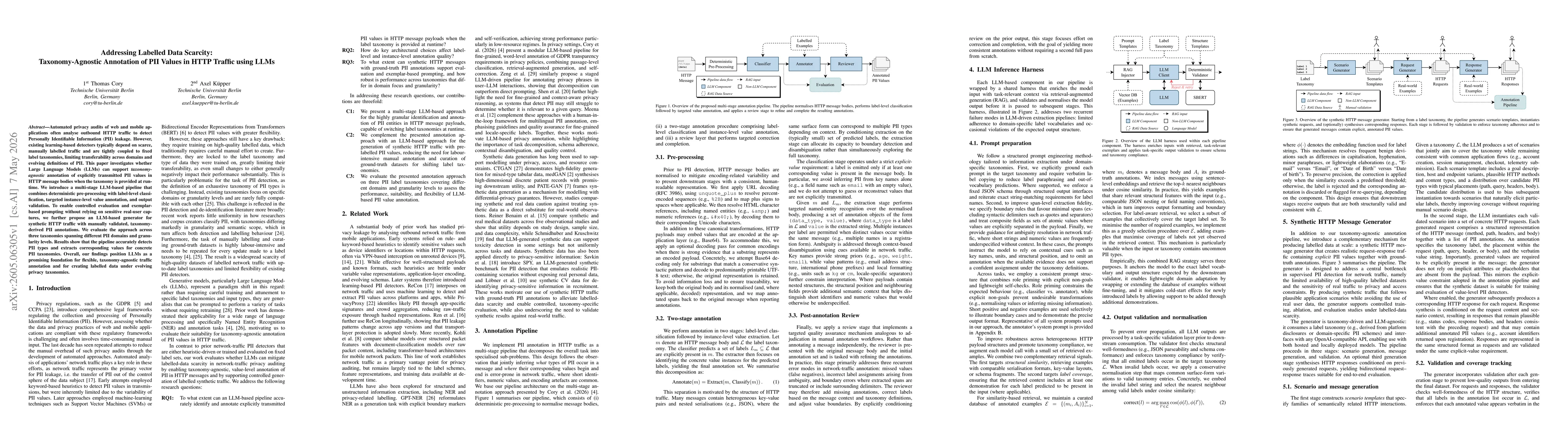 Thumbnail for Addressing Labelled Data Scarcity: Taxonomy-Agnostic Annotation of PII Values in HTTP Traffic using LLMs
