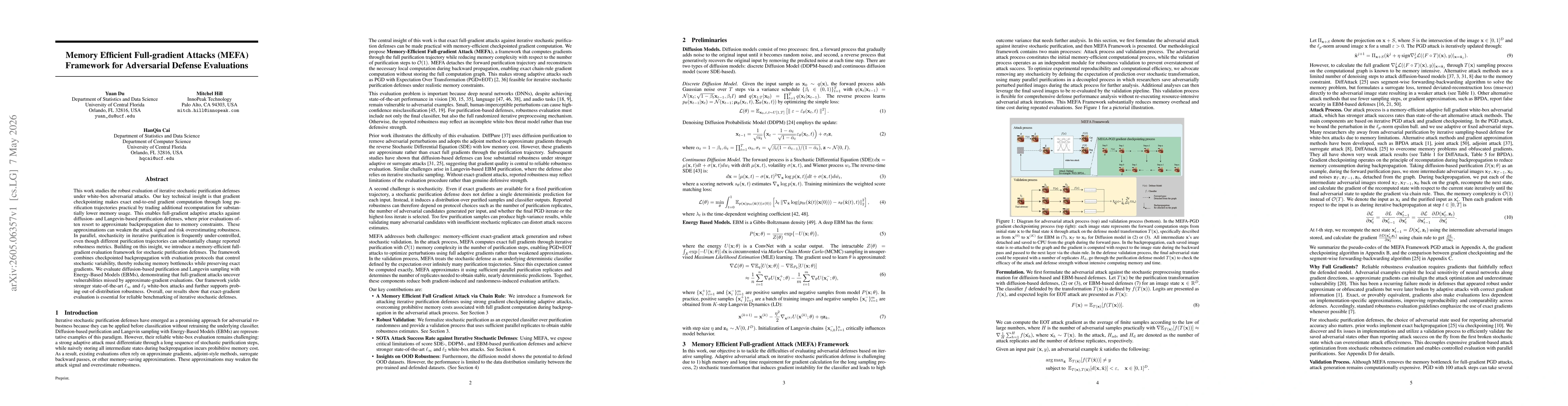 Thumbnail for Memory Efficient Full-gradient Attacks (MEFA) Framework for Adversarial Defense Evaluations