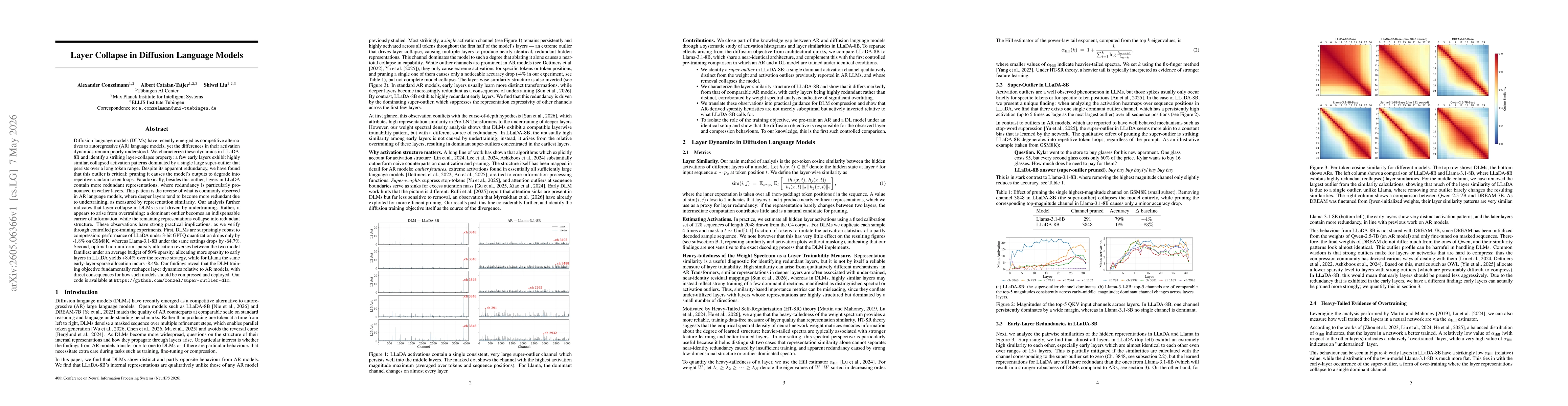 Thumbnail for Layer Collapse in Diffusion Language Models