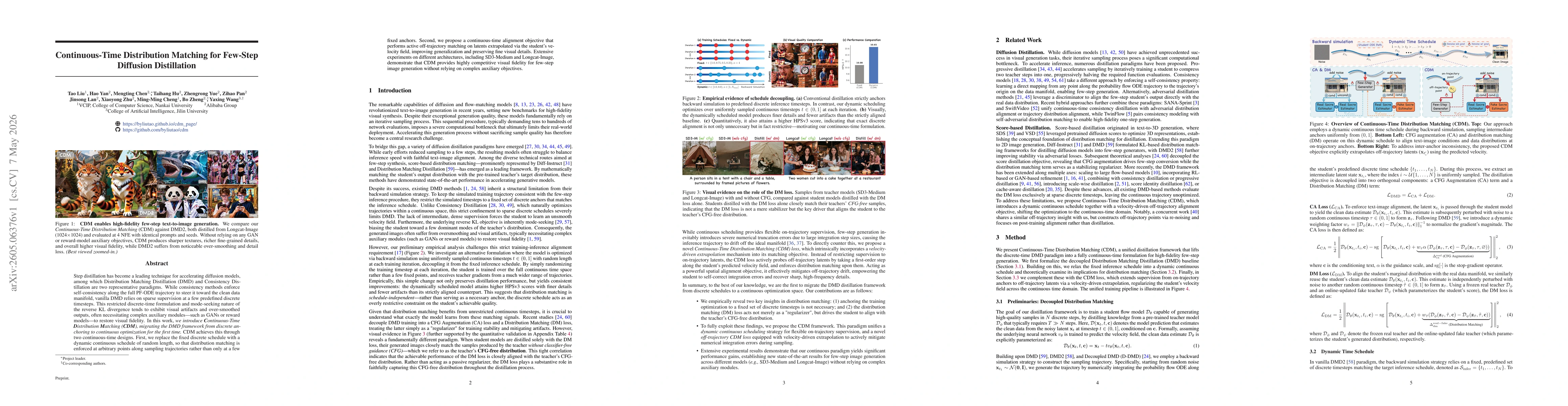 Thumbnail for Continuous-Time Distribution Matching for Few-Step Diffusion Distillation