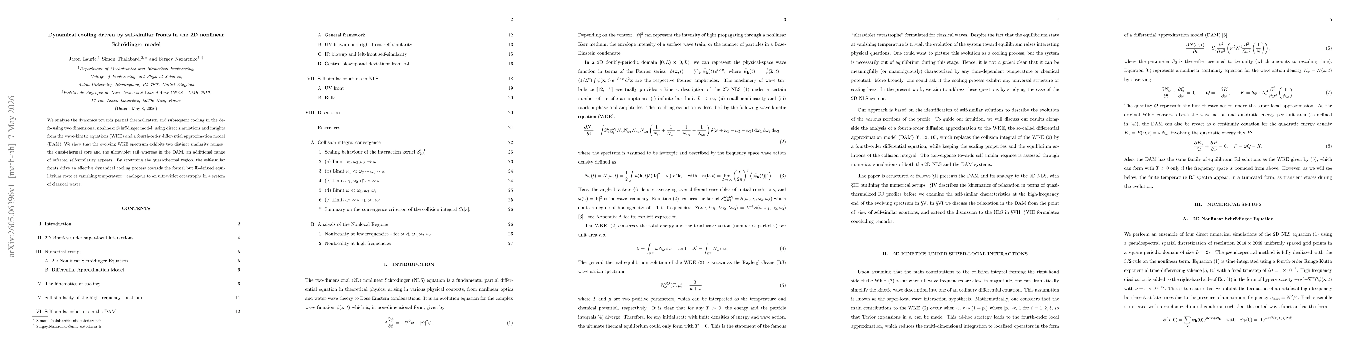 Thumbnail for Dynamical cooling driven by self-similar fronts in the 2D nonlinear Schrödinger model