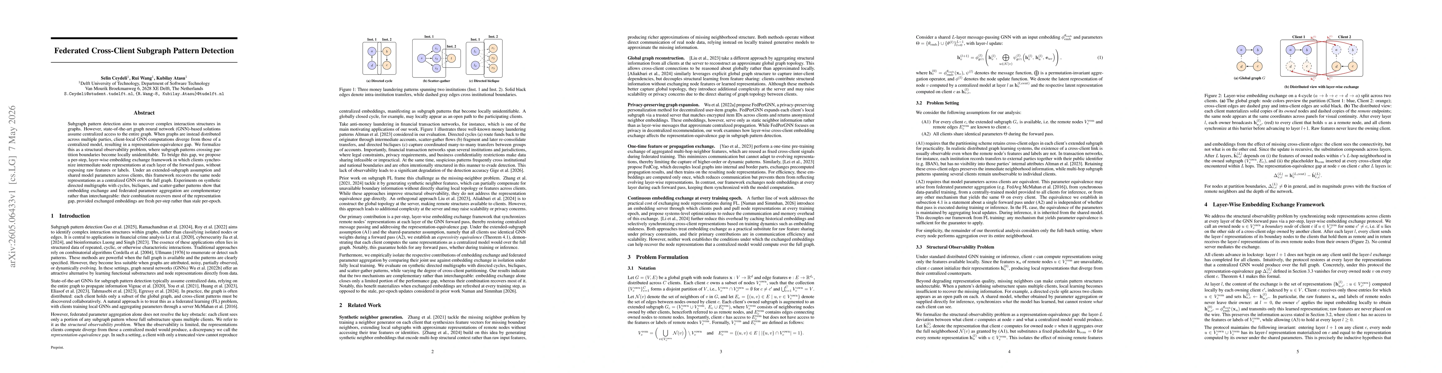 Thumbnail for Federated Cross-Client Subgraph Pattern Detection