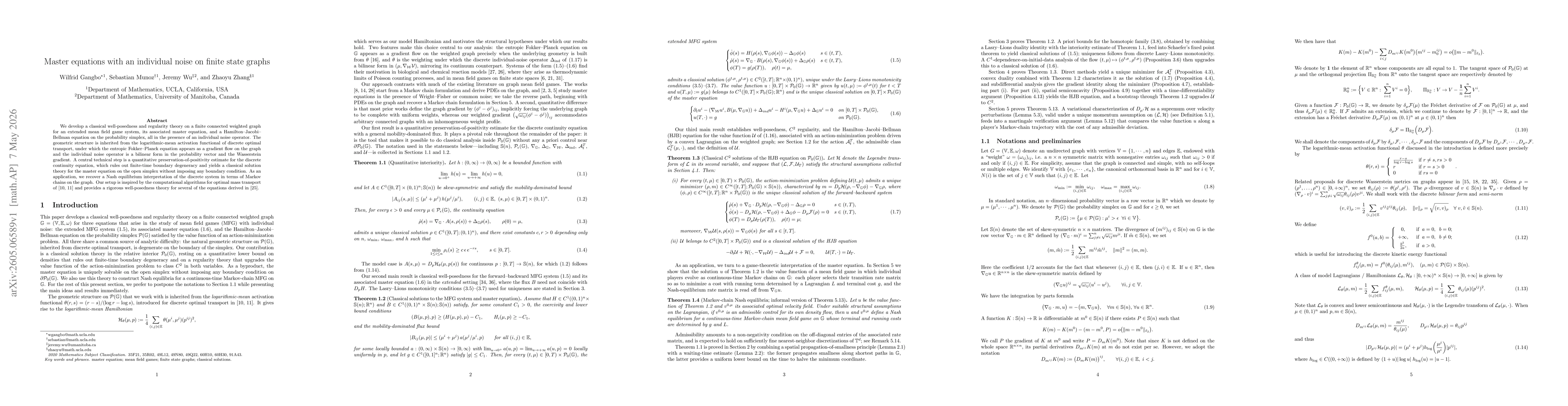 Thumbnail for Master equations with an individual noise on finite state graphs