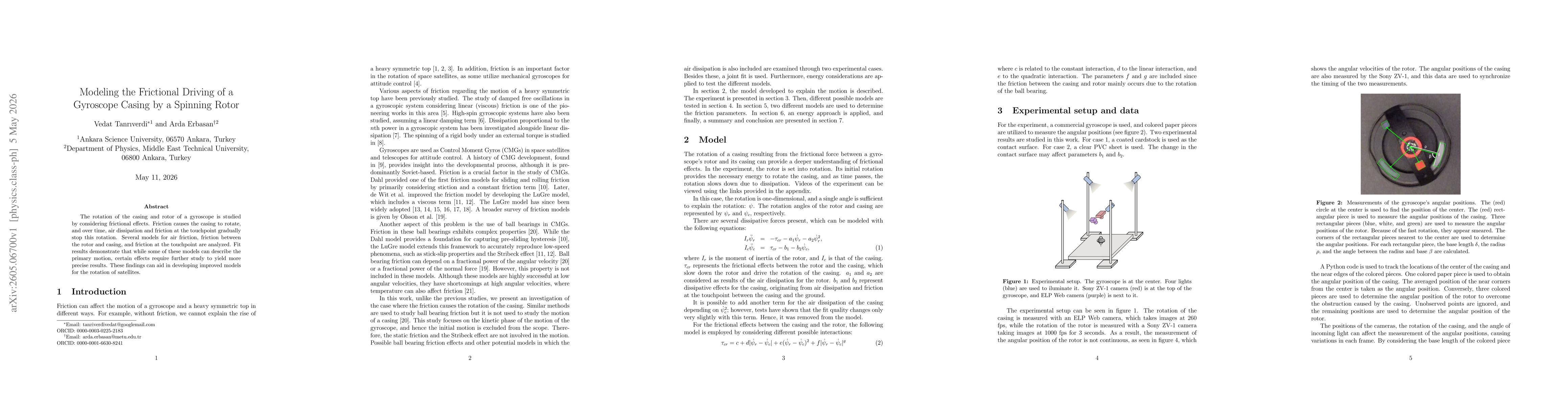 Thumbnail for Modeling the Frictional Driving of a Gyroscope Casing by a Spinning Rotor