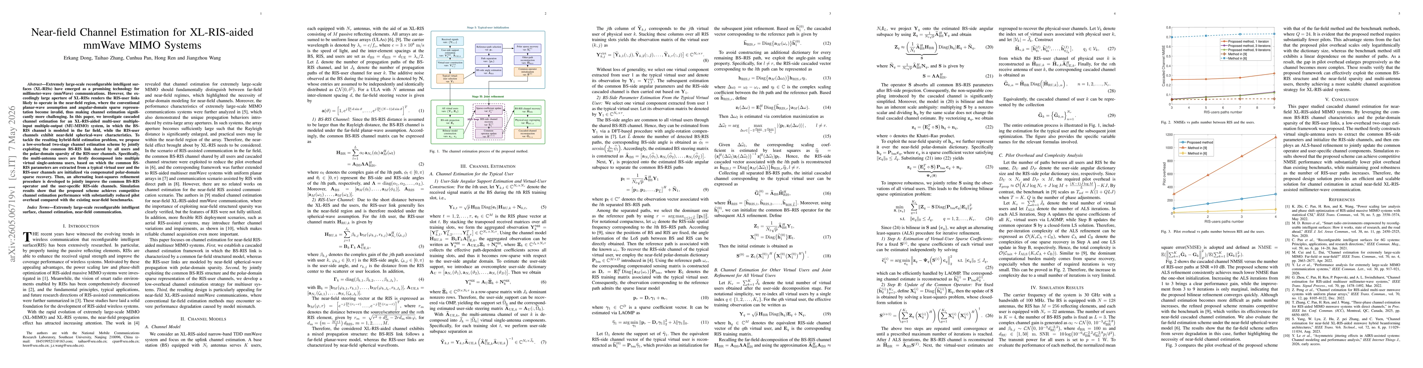 Thumbnail for Near-field Channel Estimation for XL-RIS-aided mmWave MIMO Systems