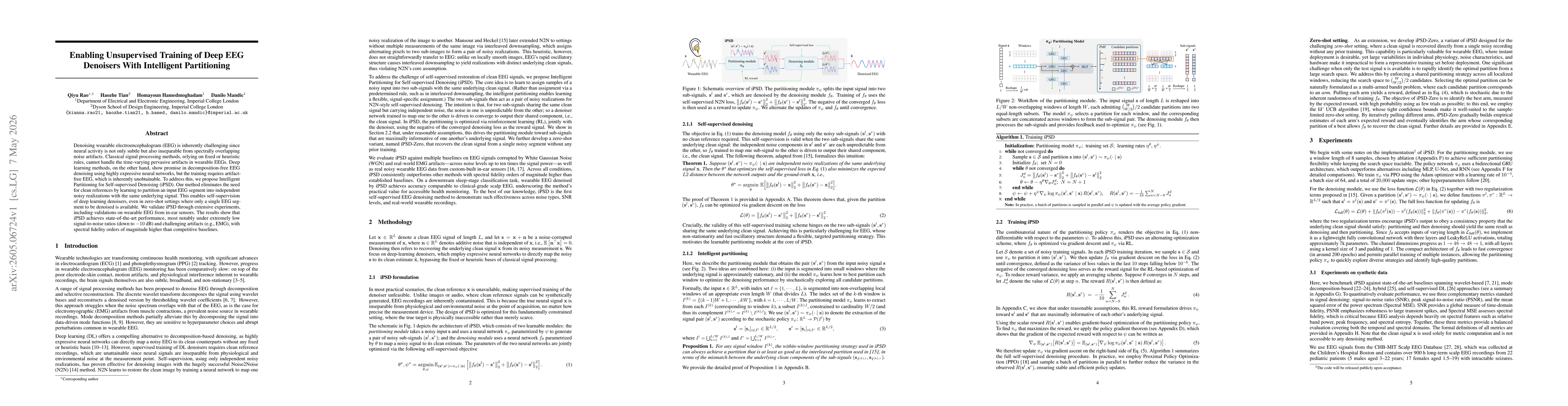 Thumbnail for Enabling Unsupervised Training of Deep EEG Denoisers With Intelligent Partitioning
