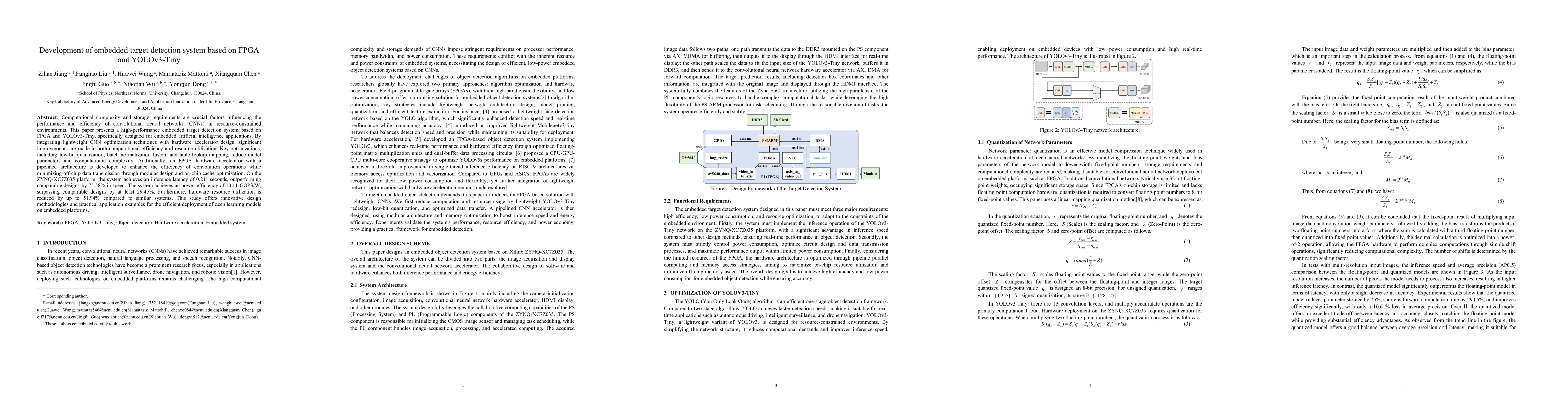 Thumbnail for Development of embedded target detection system based on FPGA and YOLOv3-Tiny