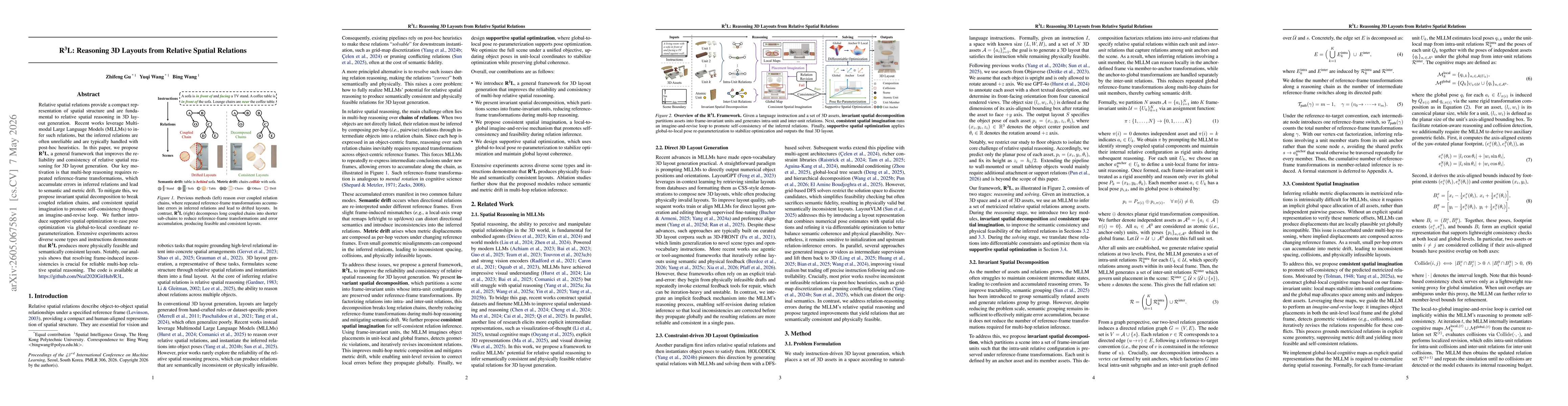 Thumbnail for R$^3$L: Reasoning 3D Layouts from Relative Spatial Relations