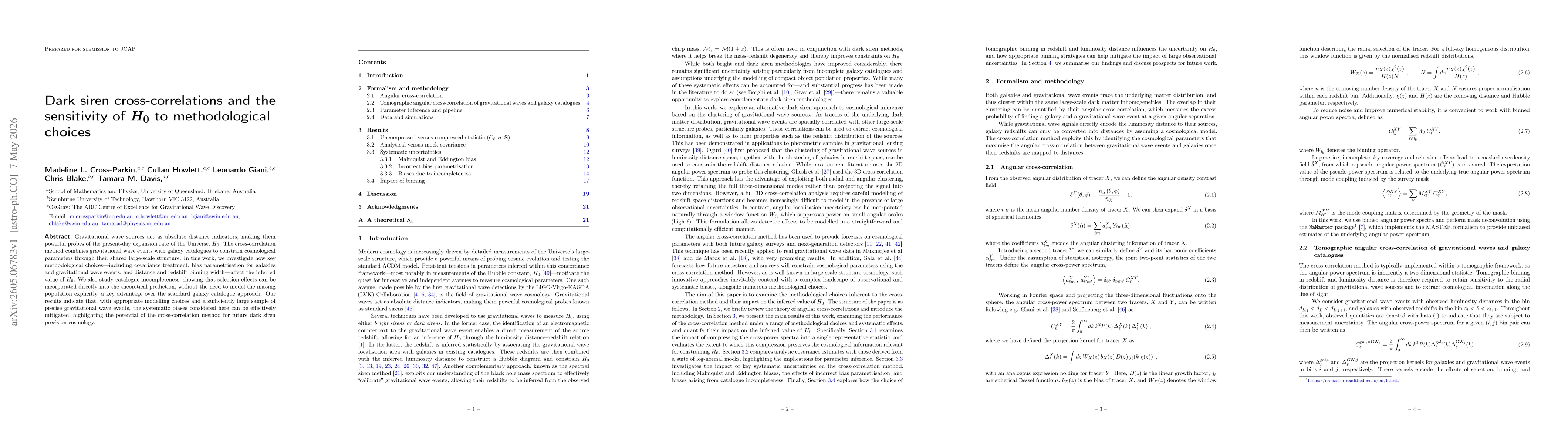 Thumbnail for Dark siren cross-correlations and the sensitivity of $H_0$ to methodological choices