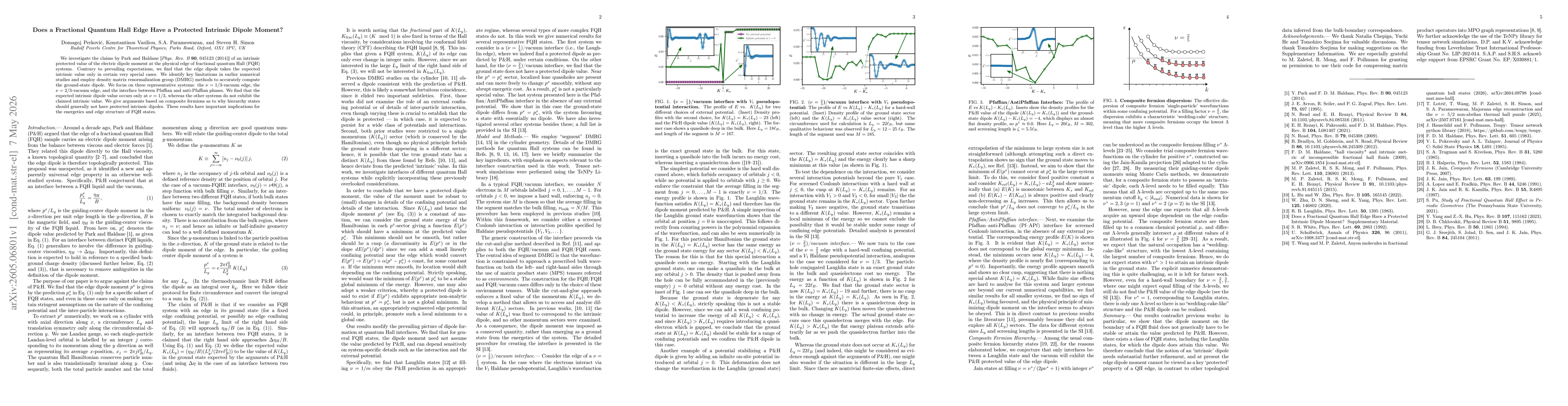Thumbnail for Does a Fractional Quantum Hall Edge Have a Protected Intrinsic Dipole Moment?