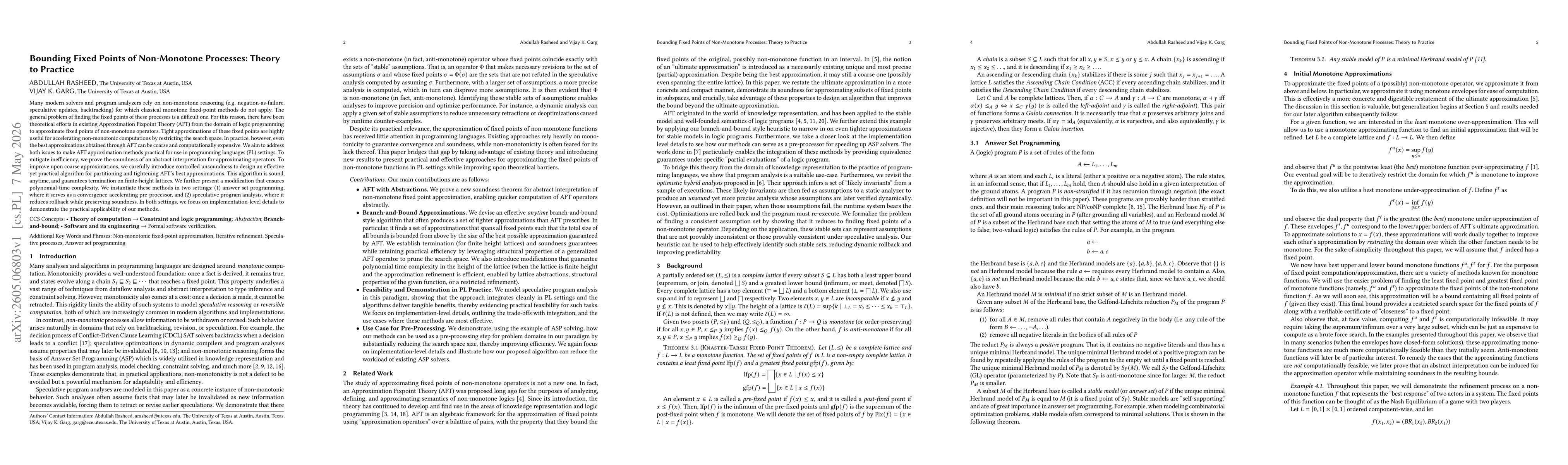 Thumbnail for Bounding Fixed Points of Non-Monotone Processes: Theory to Practice