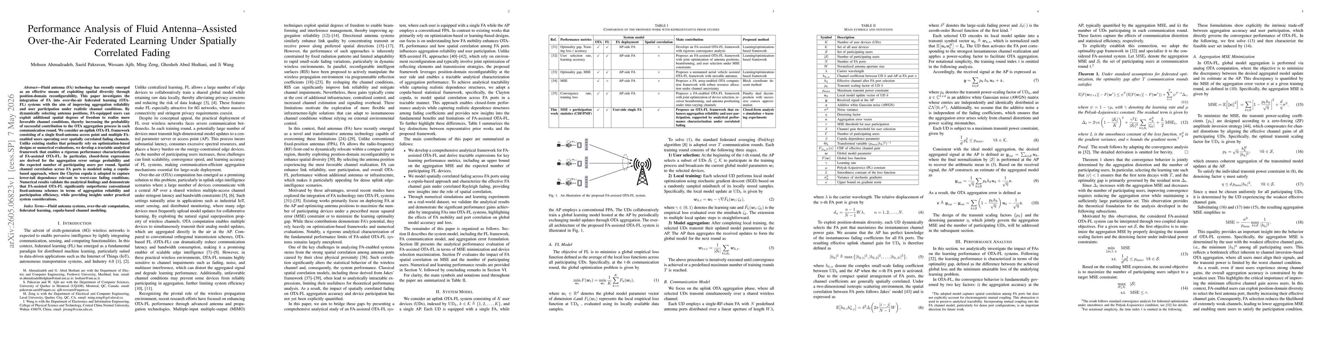 Thumbnail for Performance Analysis of Fluid Antenna-Assisted Over-the-Air Federated Learning Under Spatially Correlated Fading