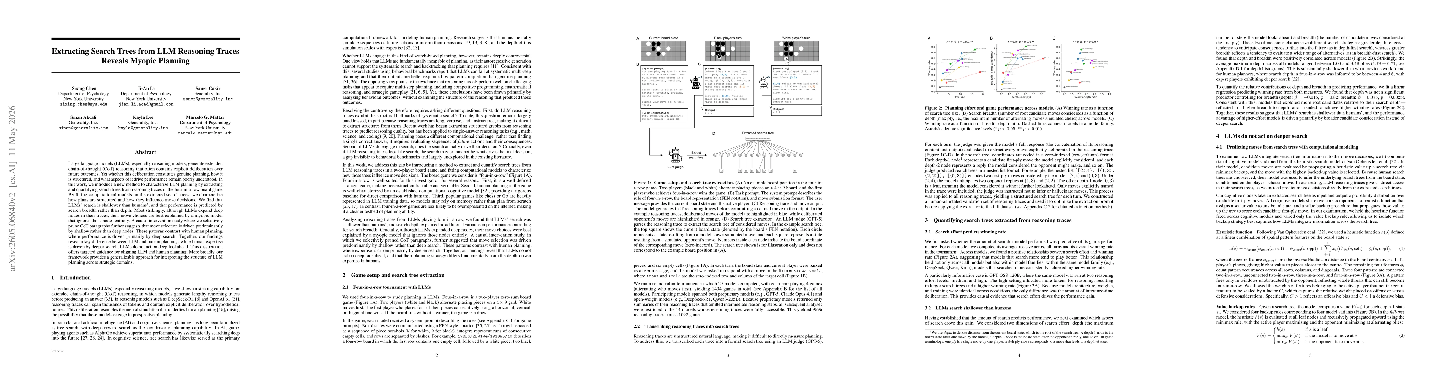 Thumbnail for Extracting Search Trees from LLM Reasoning Traces Reveals Myopic Planning