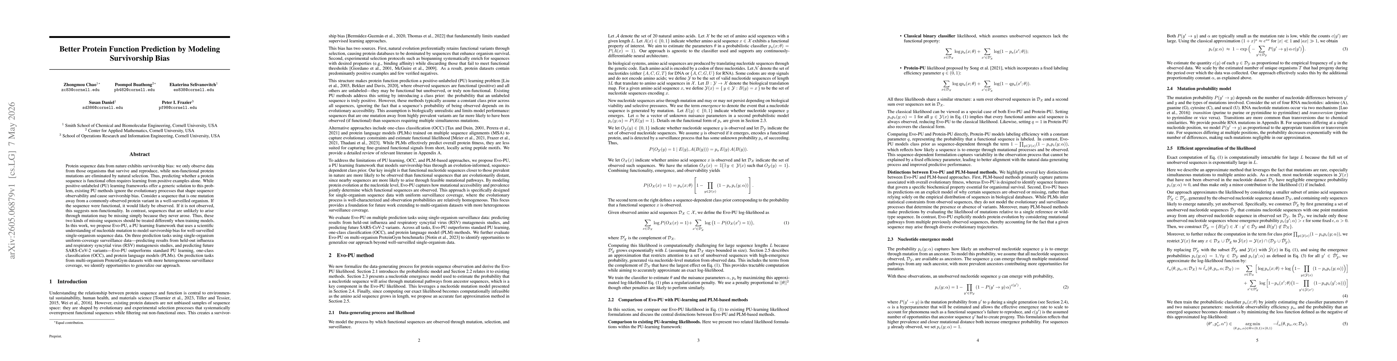 Thumbnail for Better Protein Function Prediction by Modeling Survivorship Bias