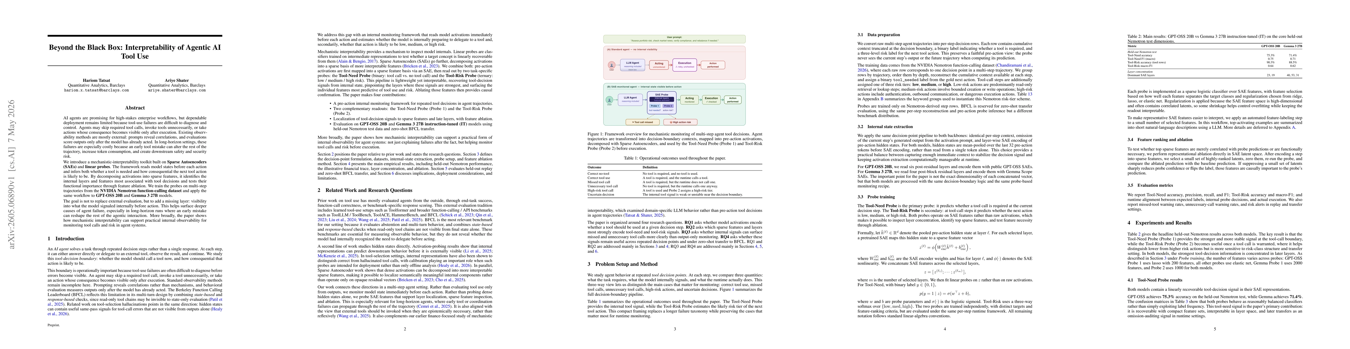 Thumbnail for Beyond the Black Box: Interpretability of Agentic AI Tool Use