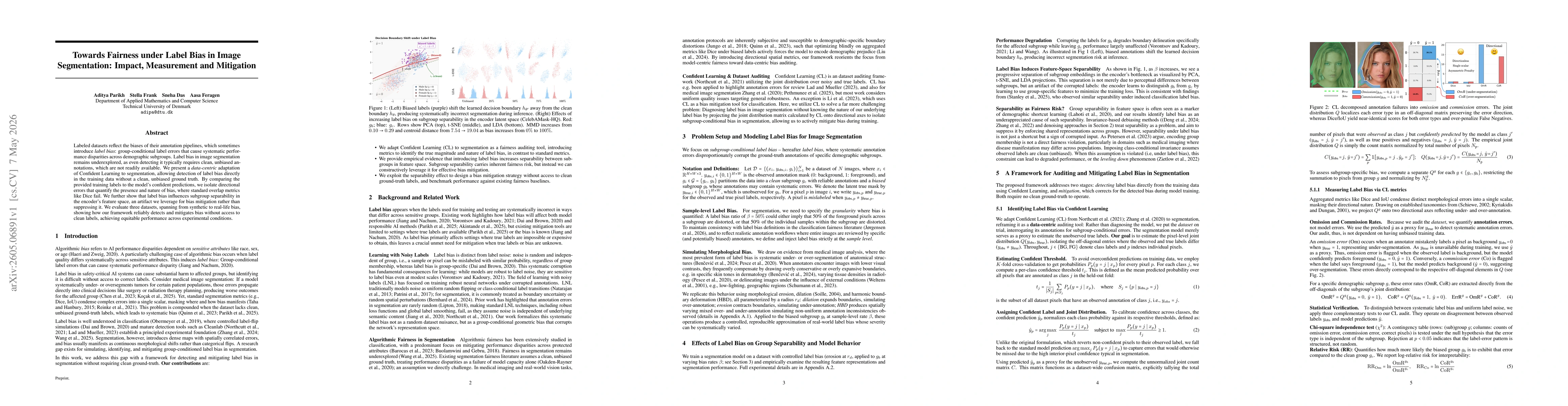 Thumbnail for Towards Fairness under Label Bias in Image Segmentation: Impact, Measurement and Mitigation