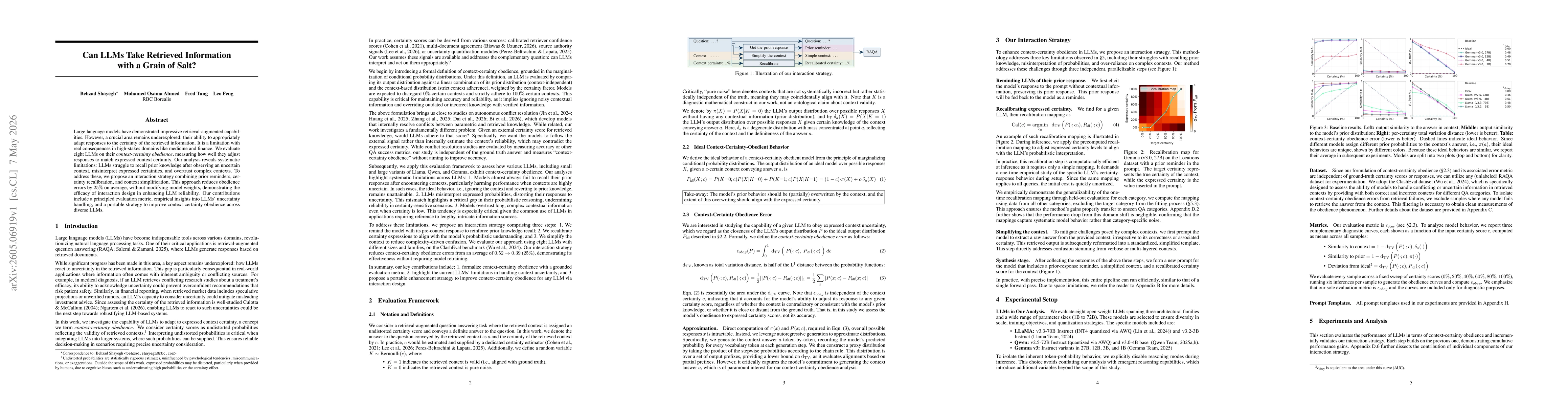 Thumbnail for Can LLMs Take Retrieved Information with a Grain of Salt?