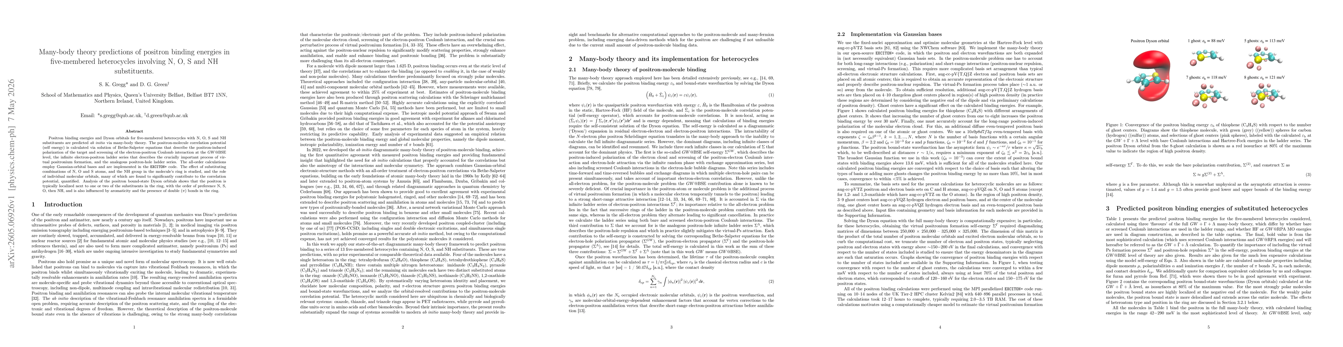 Thumbnail for Many-body theory predictions of positron binding energies in five-membered heterocycles involving N, O, S and NH substituents