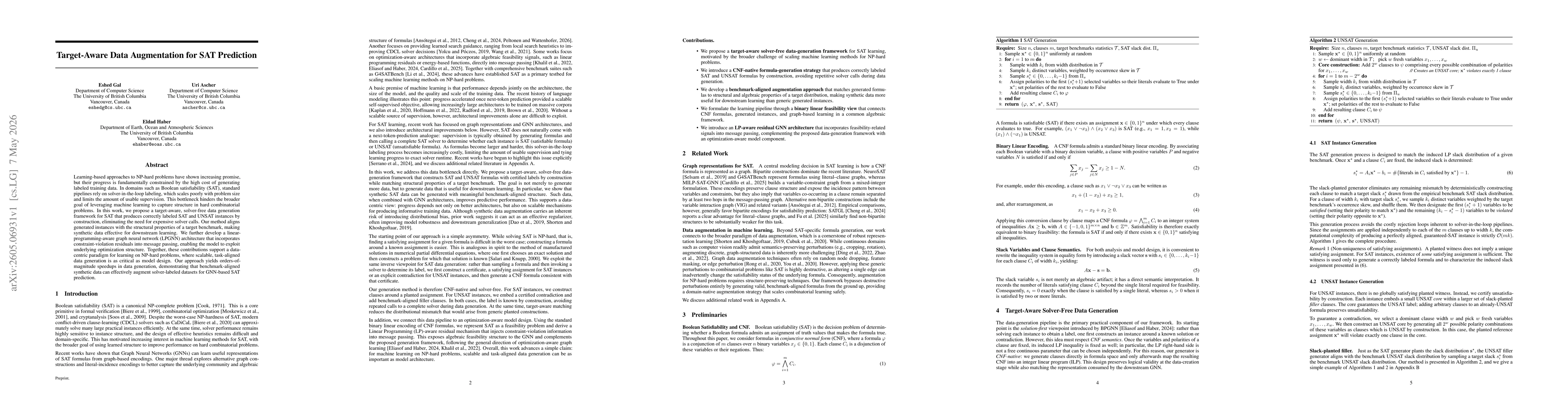 Thumbnail for Target-Aware Data Augmentation for SAT Prediction