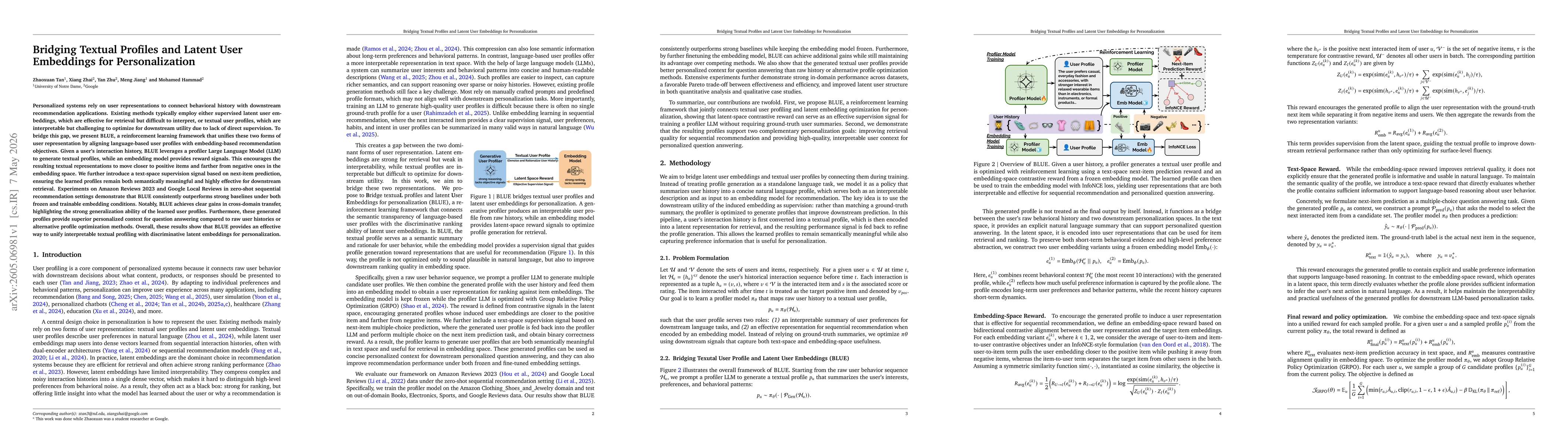 Thumbnail for Bridging Textual Profiles and Latent User Embeddings for Personalization
