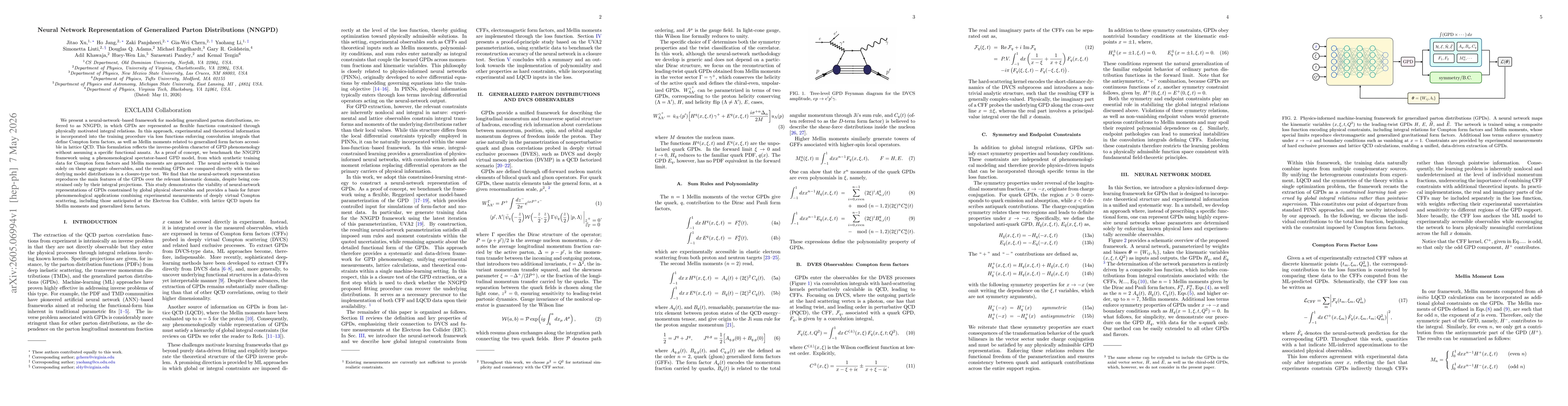 Thumbnail for Neural Network Representation of Generalized Parton Distributions (NNGPD)