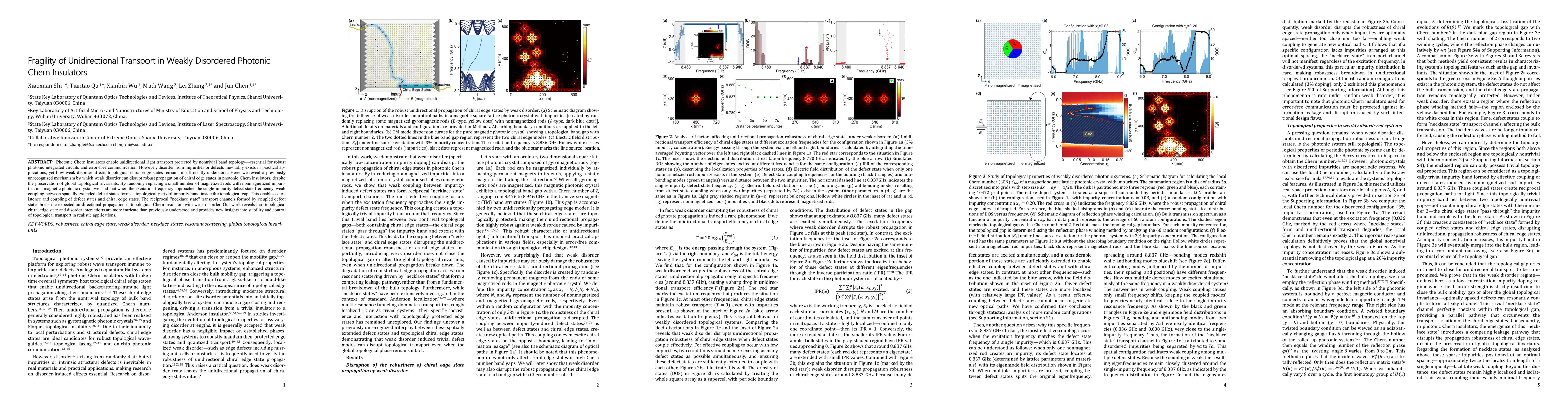 Thumbnail for Fragility of Unidirectional Transport in Weakly Disordered Photonic Chern Insulators