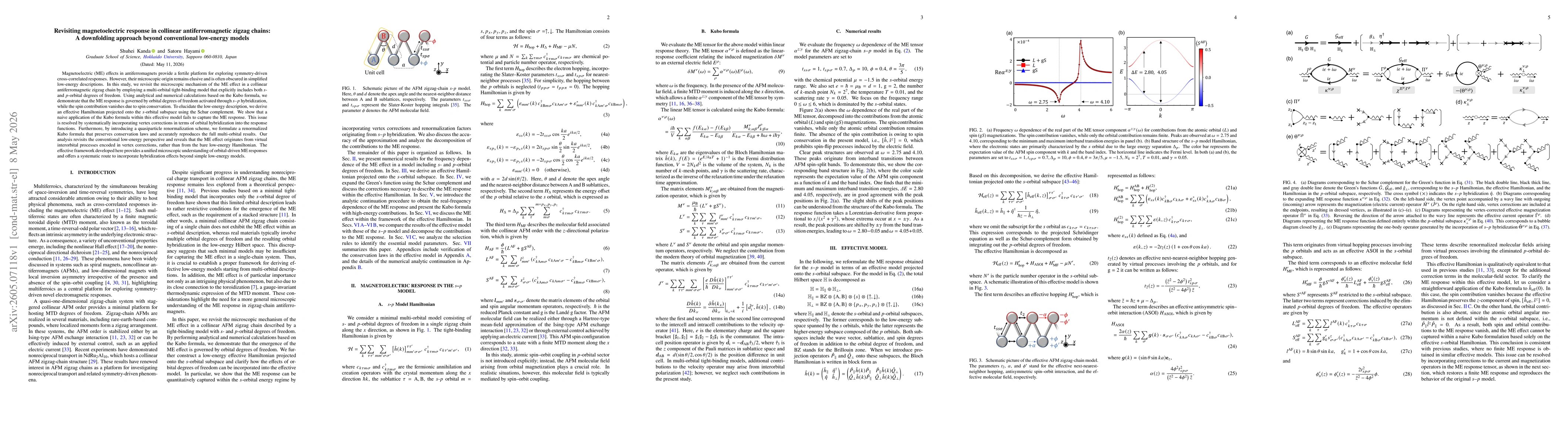 Thumbnail for Revisiting magnetoelectric response in collinear antiferromagnetic zigzag chains: A downfolding approach beyond conventional low-energy models