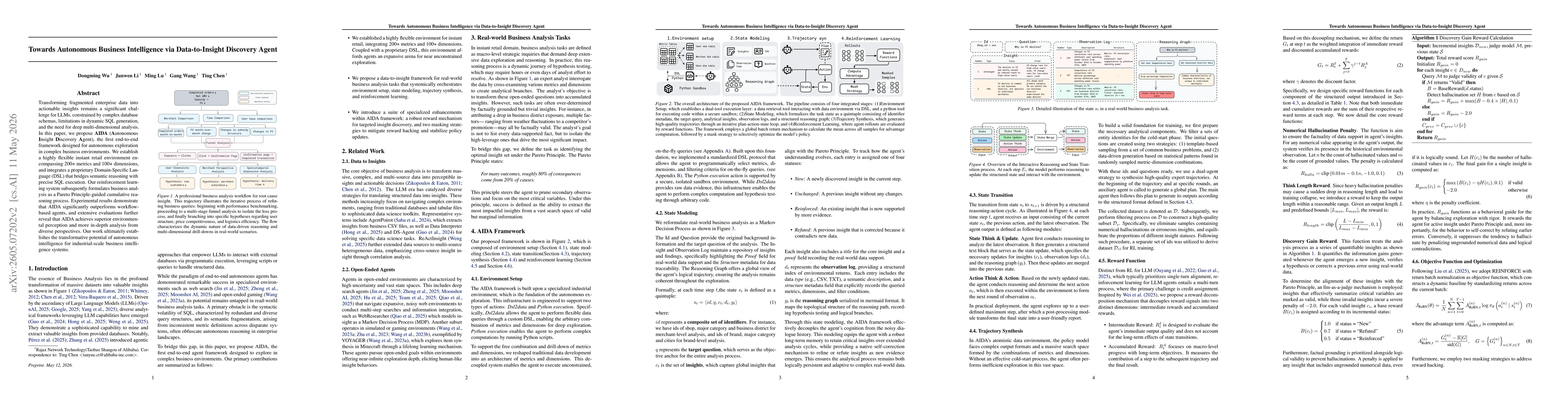 Thumbnail for Towards Autonomous Business Intelligence via Data-to-Insight Discovery Agent