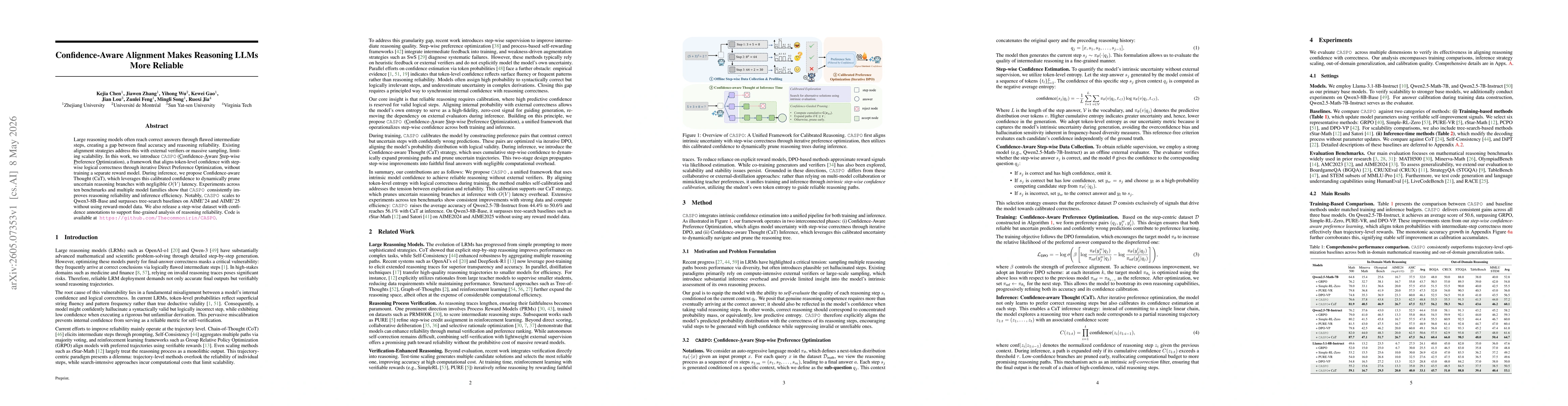 Thumbnail for Confidence-Aware Alignment Makes Reasoning LLMs More Reliable
