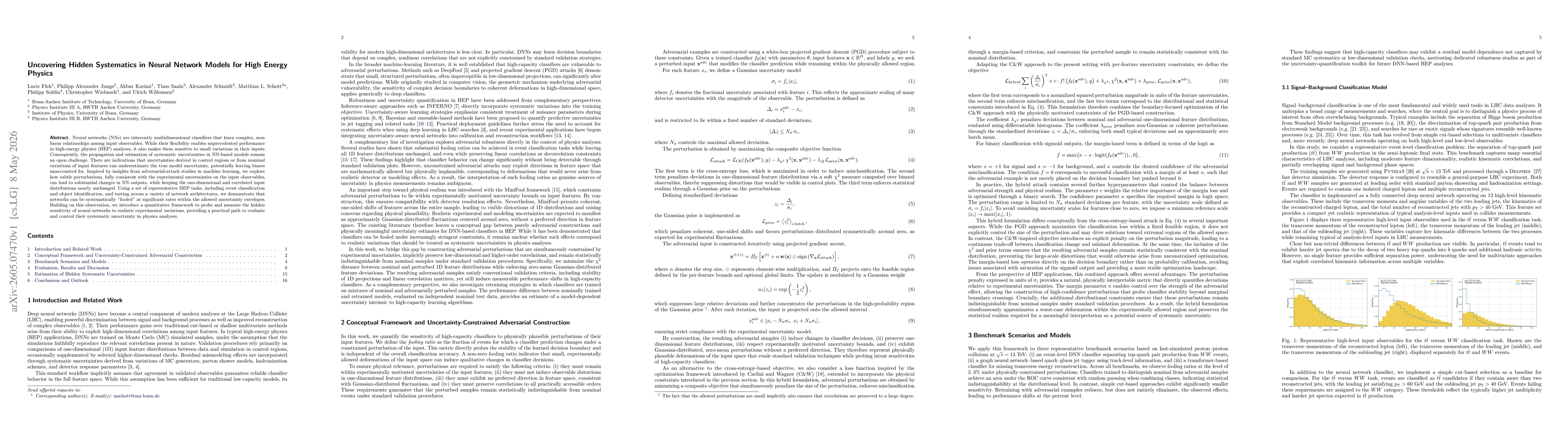 Thumbnail for Uncovering Hidden Systematics in Neural Network Models for High Energy Physics