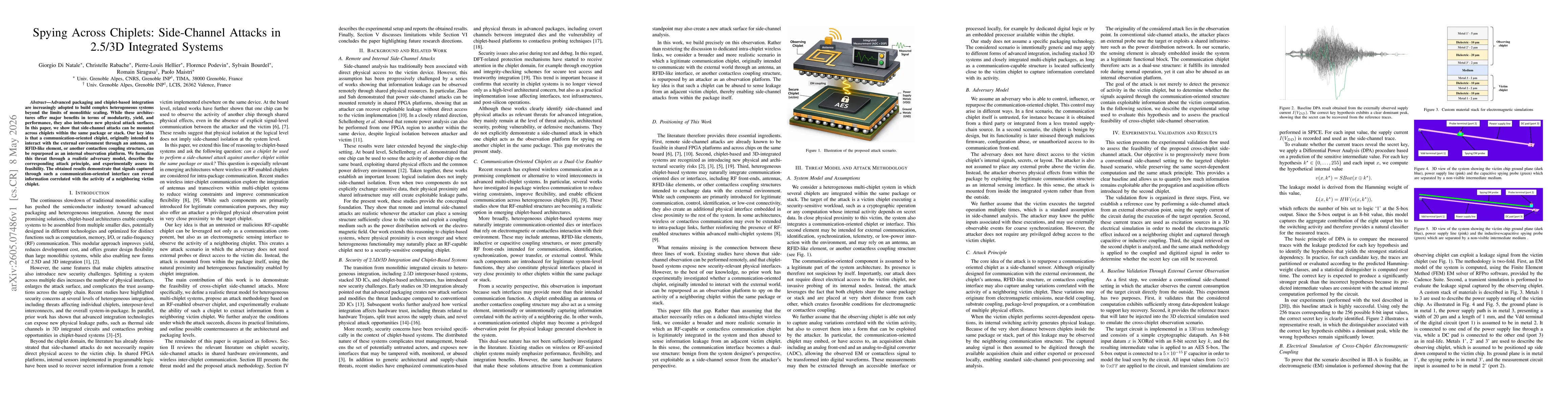 Thumbnail for Spying Across Chiplets: Side-Channel Attacks in 2.5/3D Integrated Systems