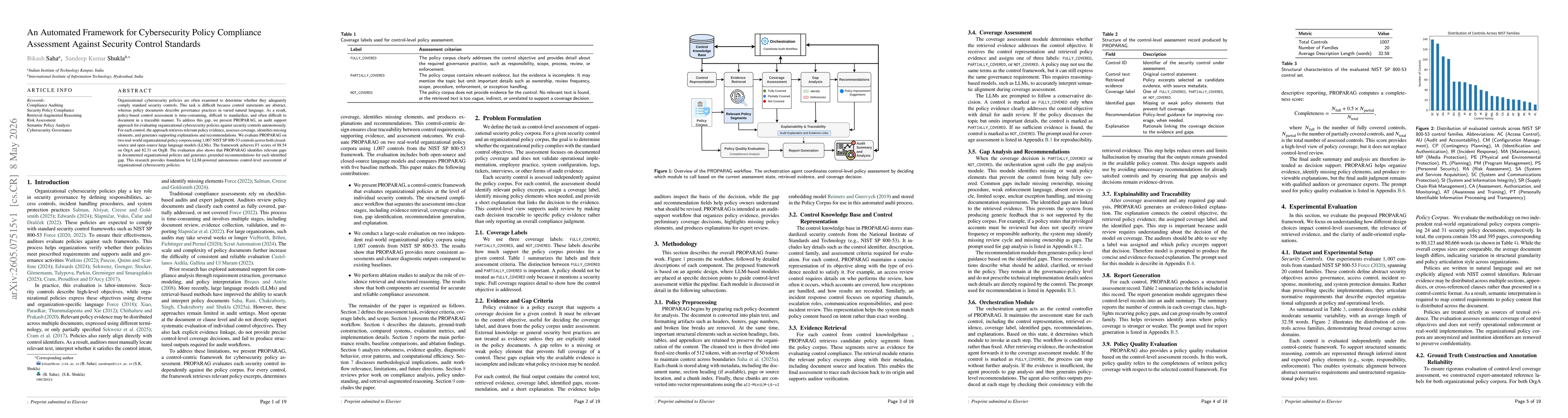 Thumbnail for An Automated Framework for Cybersecurity Policy Compliance Assessment Against Security Control Standards