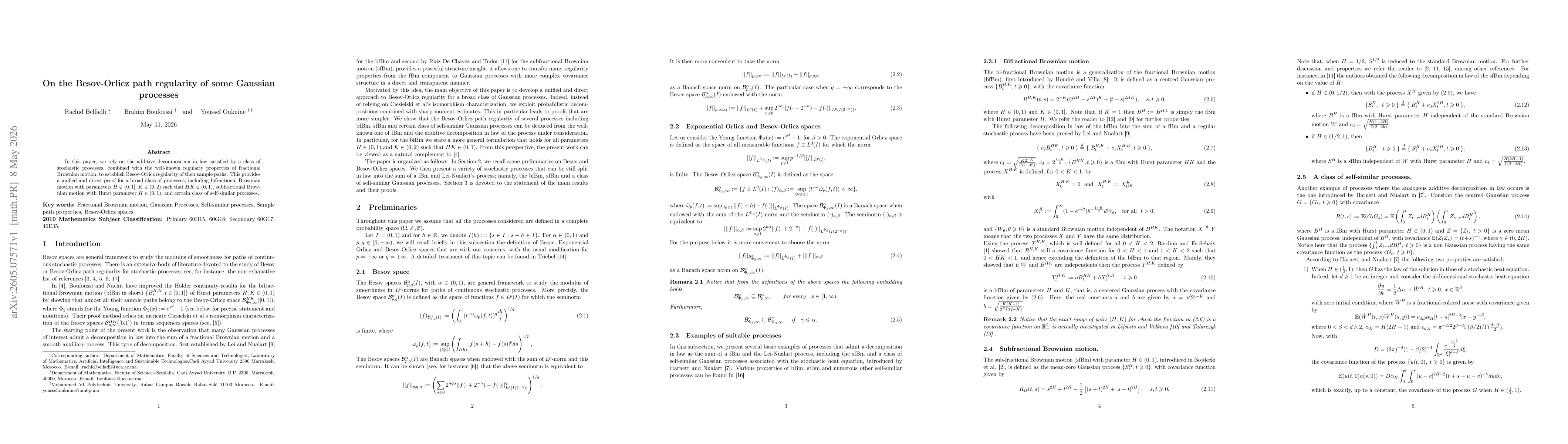 Thumbnail for On the Besov-Orlicz path regularity of some Gaussian processes
