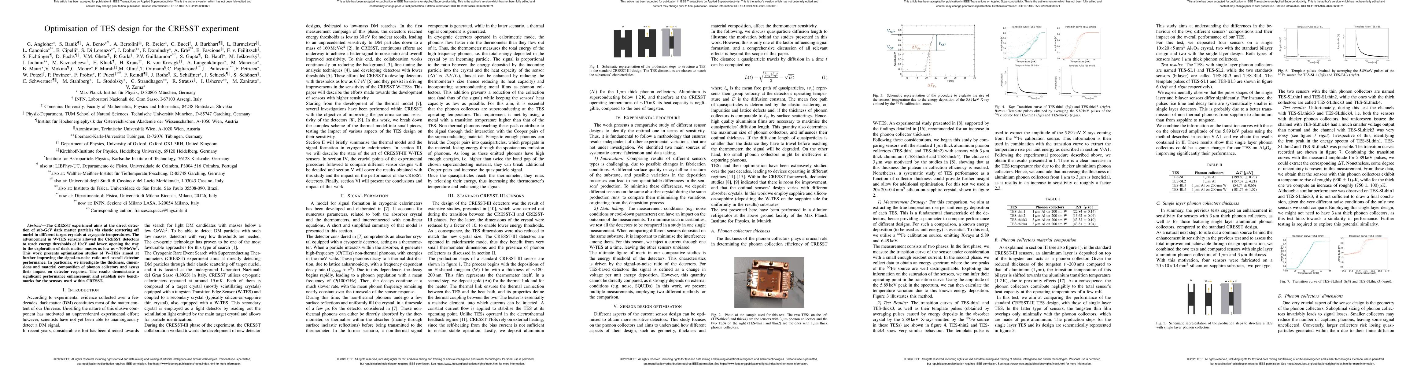Thumbnail for Optimisation of TES design for the CRESST experiment