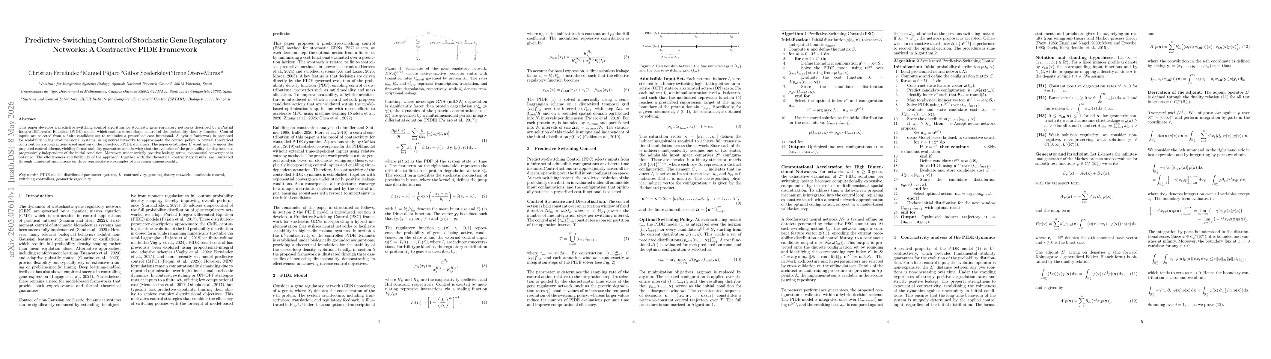 Thumbnail for Predictive-Switching Control of Stochastic Gene Regulatory Networks: A Contractive PIDE Framework