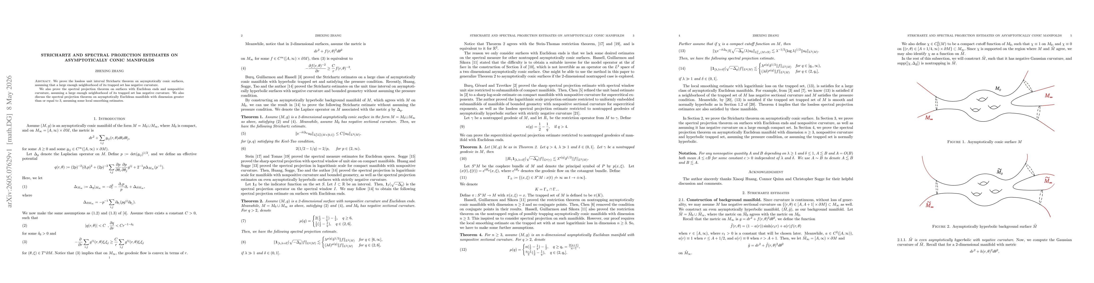 Thumbnail for Strichartz and Spectral Projection Estimates on Asymptotically Conic Manifolds