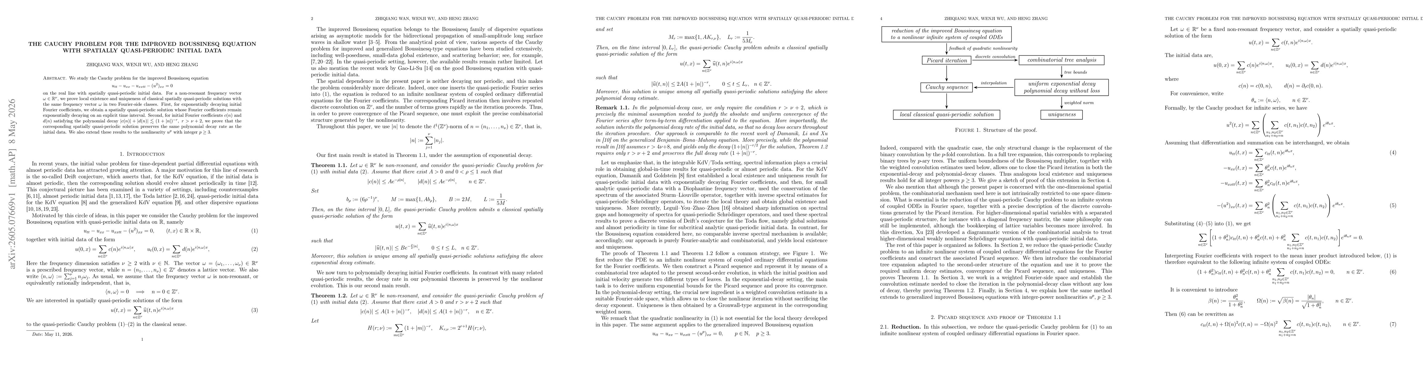 Thumbnail for The Cauchy problem for the improved Boussinesq equation with spatially quasi-periodic initial data