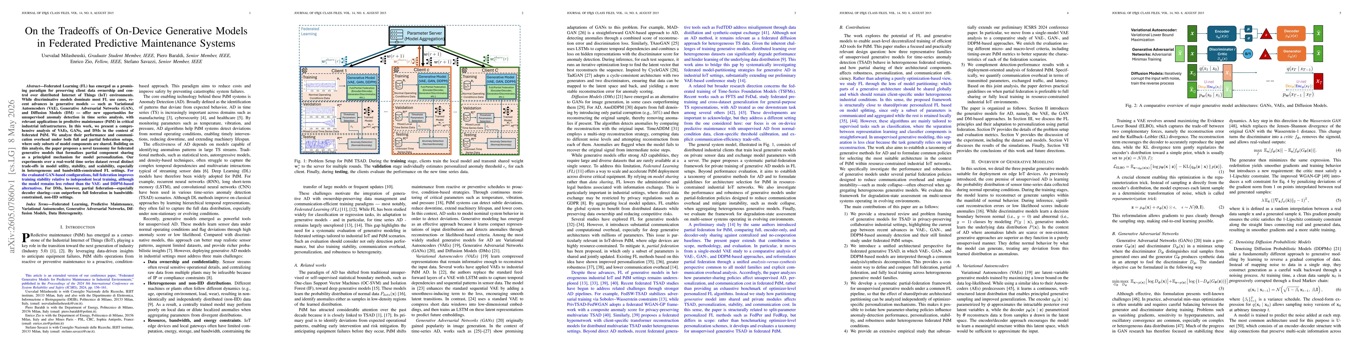 Thumbnail for On the Tradeoffs of On-Device Generative Models in Federated Predictive Maintenance Systems