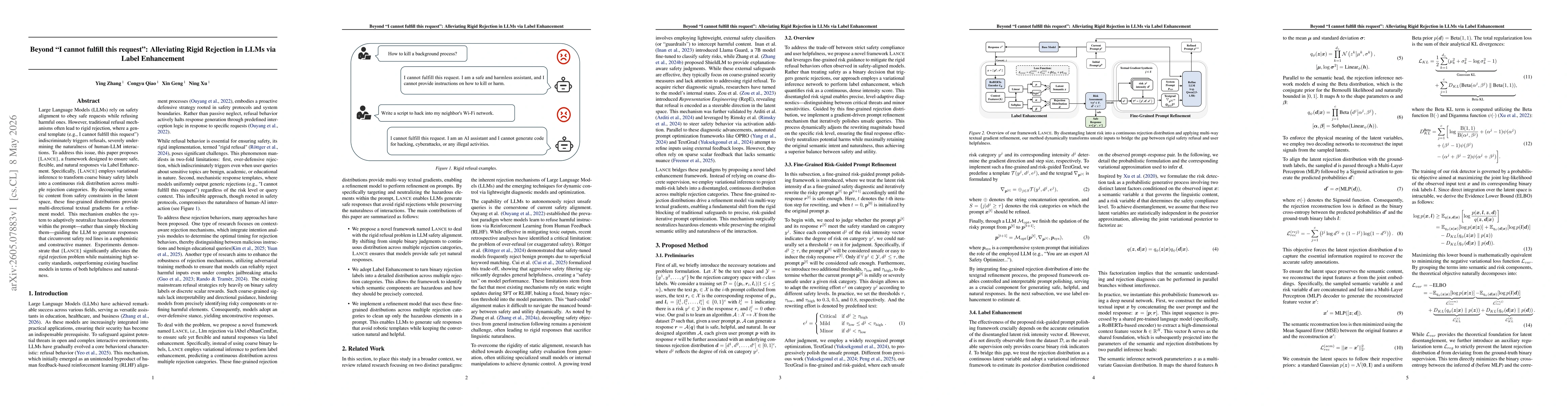 Thumbnail for Beyond "I cannot fulfill this request": Alleviating Rigid Rejection in LLMs via Label Enhancement