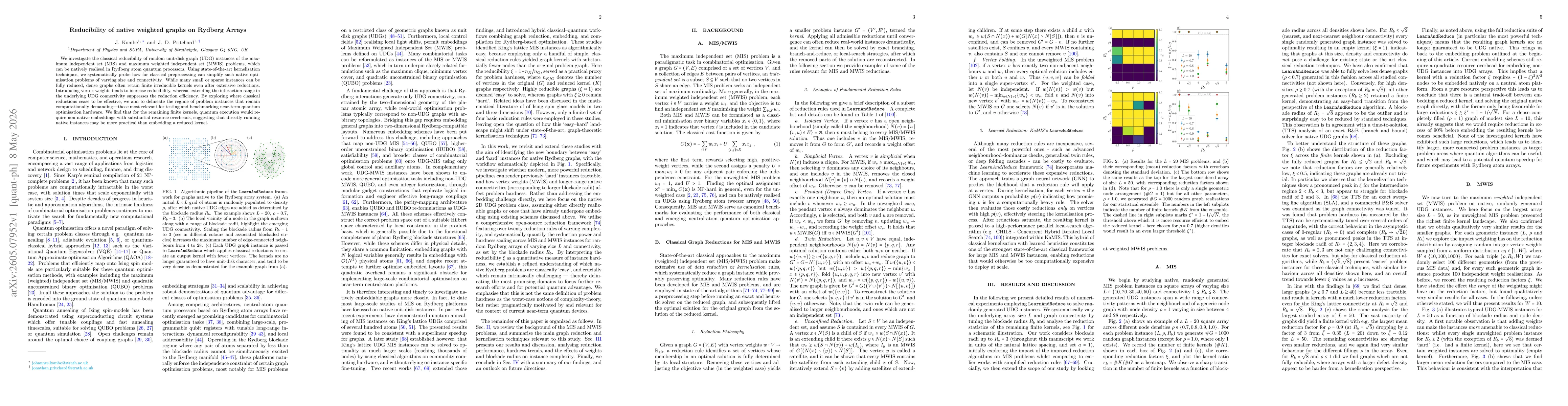 Thumbnail for Reducibility of native weighted graphs on Rydberg Arrays