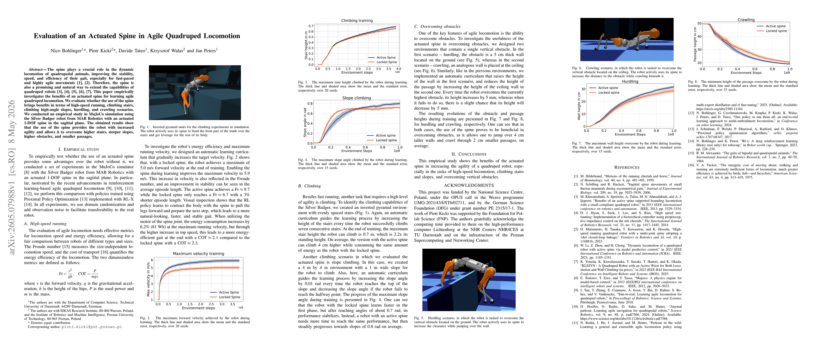 Thumbnail for Evaluation of an Actuated Spine in Agile Quadruped Locomotion