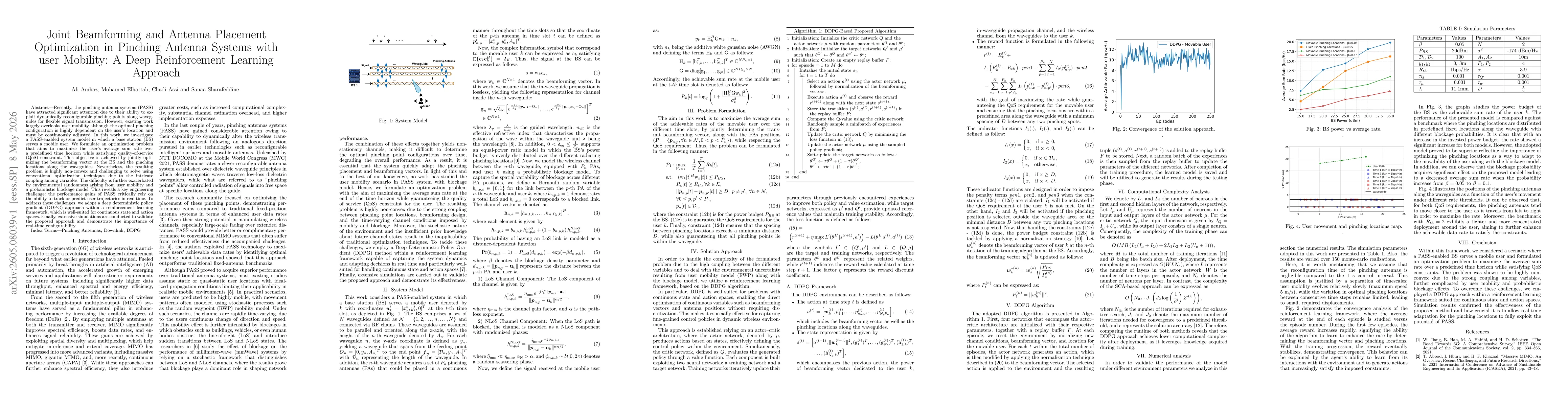 Thumbnail for Joint Beamforming and Antenna Placement Optimization in Pinching Antenna Systems with User Mobility: A Deep Reinforcement Learning Approach