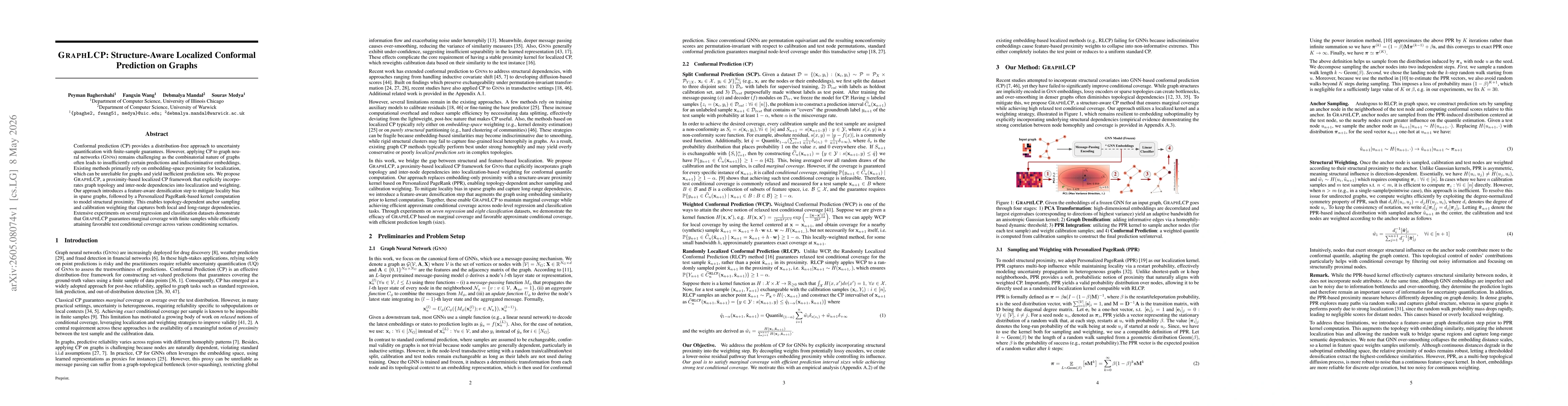 Thumbnail for GRAPHLCP: Structure-Aware Localized Conformal Prediction on Graphs