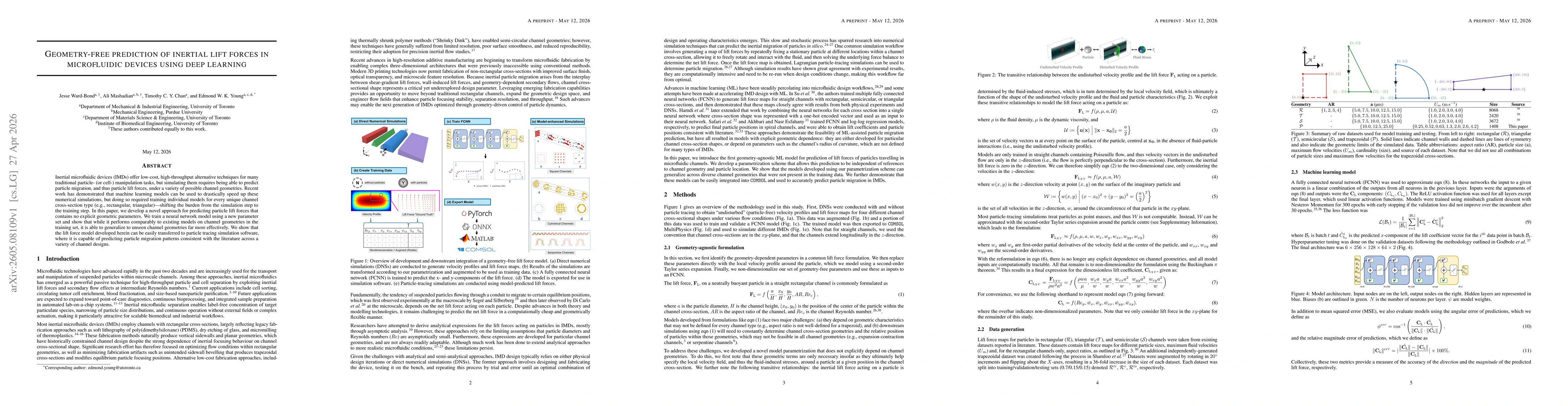 Thumbnail for Geometry-free prediction of inertial lift forces in microfluidic devices using deep learning