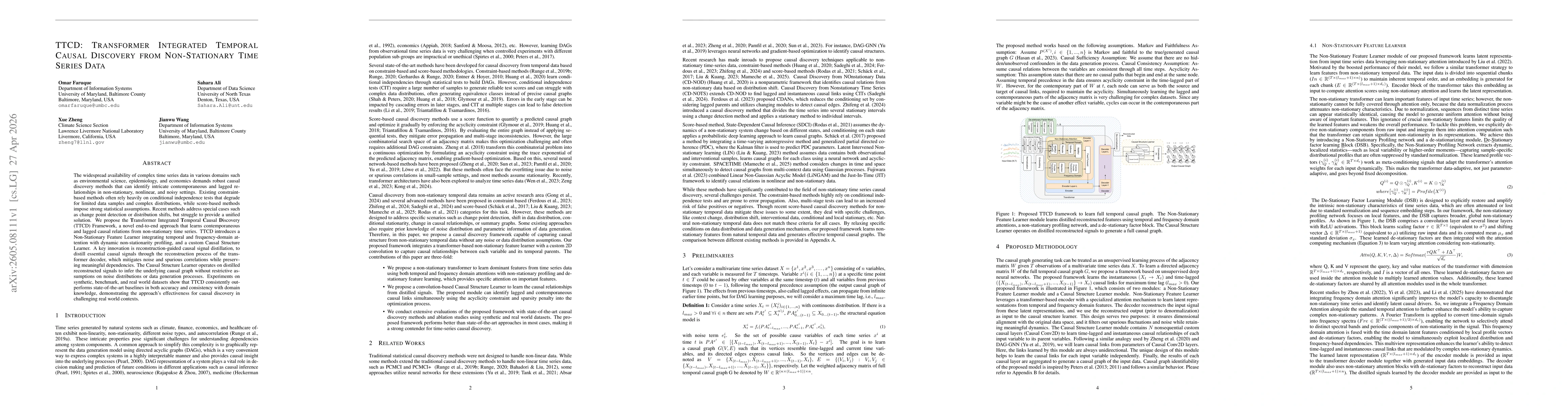Thumbnail for TTCD:Transformer Integrated Temporal Causal Discovery from Non-Stationary Time Series Data