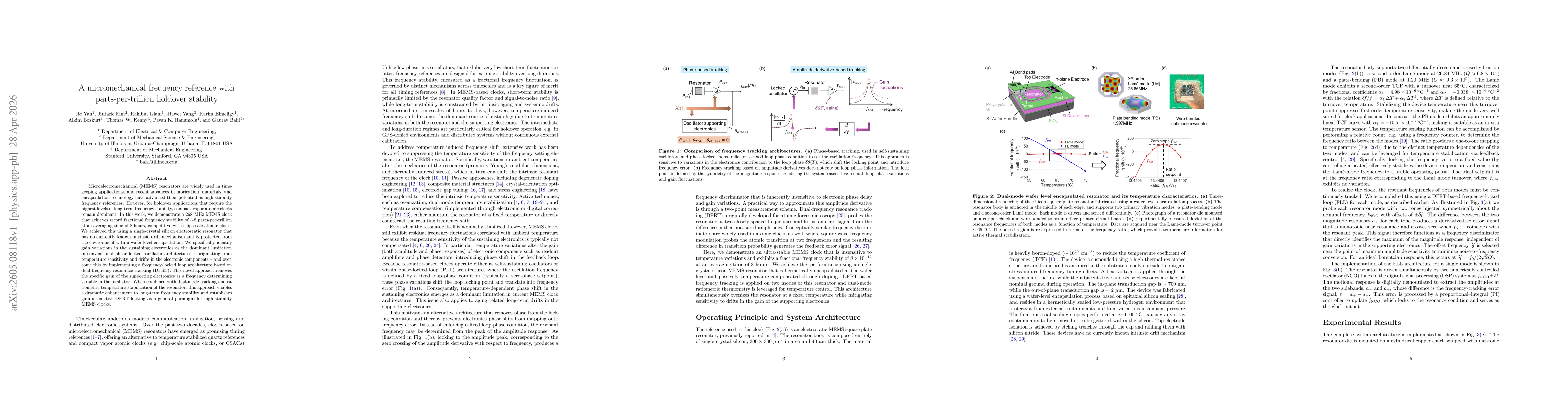 Thumbnail for A micromechanical frequency reference with parts-per-trillion holdover stability