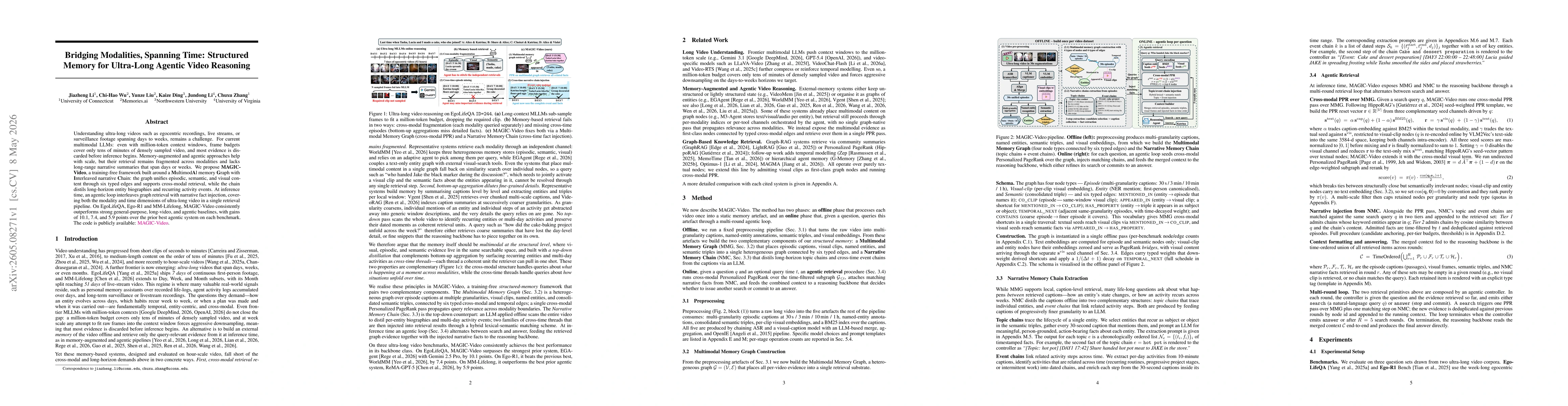 Thumbnail for Bridging Modalities, Spanning Time: Structured Memory for Ultra-Long Agentic Video Reasoning