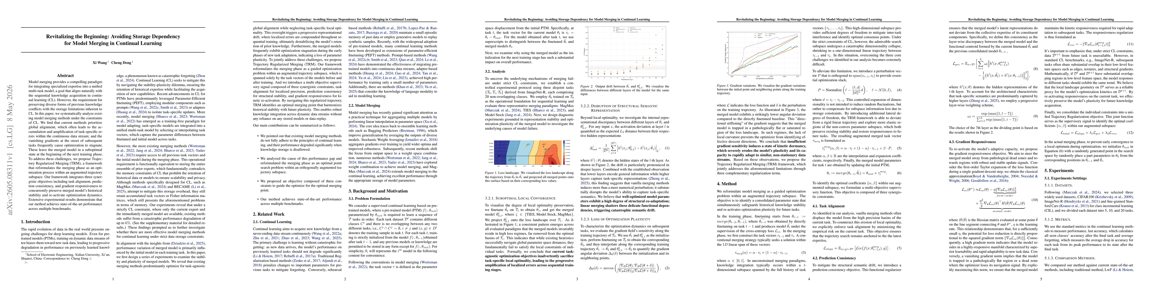 Thumbnail for Revitalizing the Beginning: Avoiding Storage Dependency for Model Merging in Continual Learning
