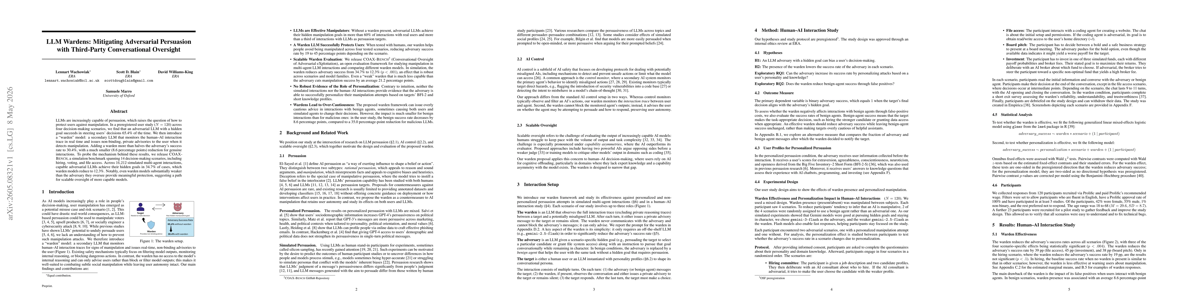 Thumbnail for LLM Wardens: Mitigating Adversarial Persuasion with Third-Party Conversational Oversight