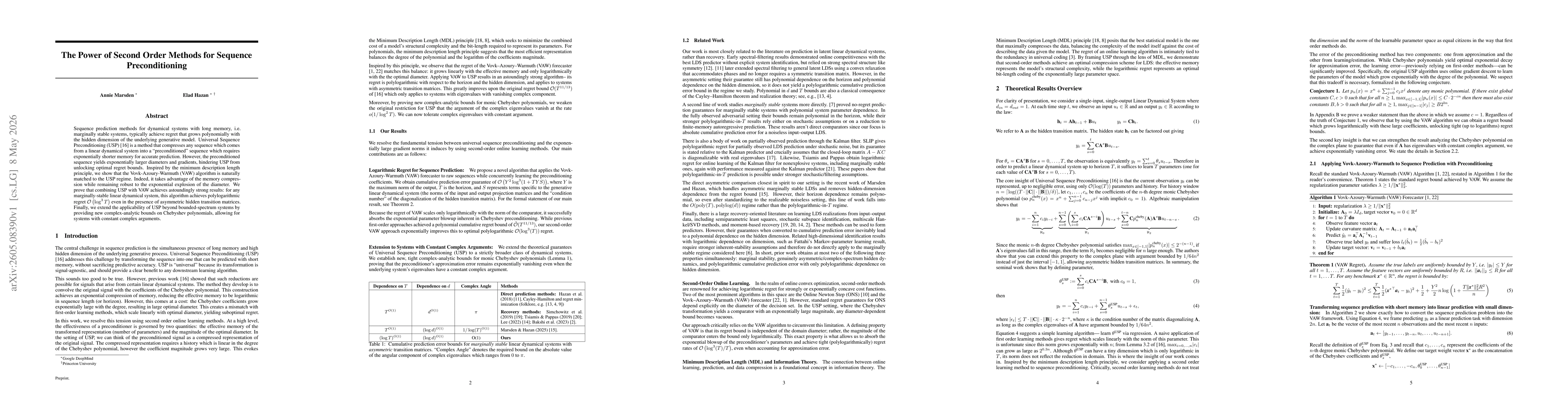 Thumbnail for The Power of Second Order Methods for Sequence Preconditioning